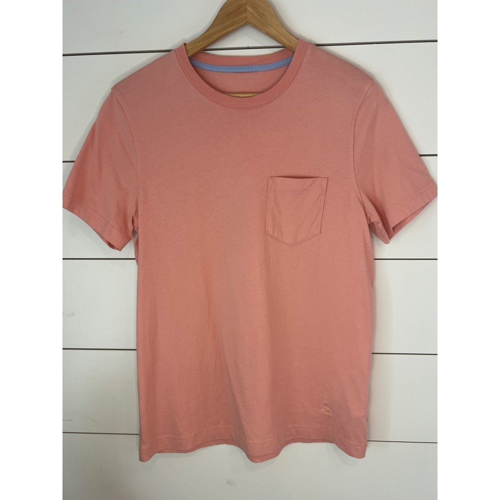 Brooks Brothers 100% cotton pink tee men's‎ medium preppy